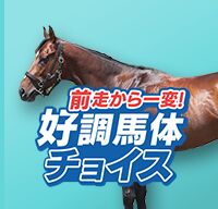 前走から一変！好調馬体チョイス